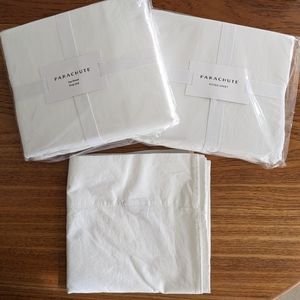 Parachute Percale Sheet Set Cal King White